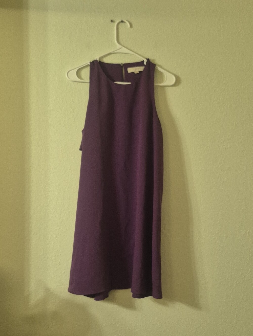 LOFT Sleeveless Midi Dress in Deep Purple